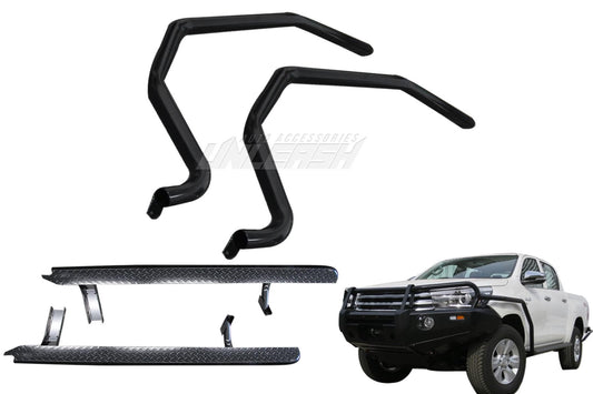 Bull Bar Brush Rail Bar and Side Step for Toyota Hilux 2012-2015 Model